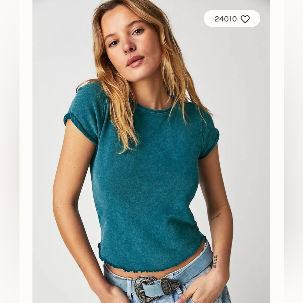 Free People Be My Baby Tee Small